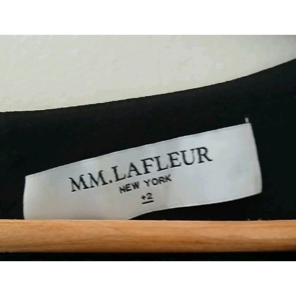 MM. LaFleur The Lena Sheath Dress Size 2 LBD Work Event 3/4 Sleeve Pockets Ponte - Picture 5 of 9